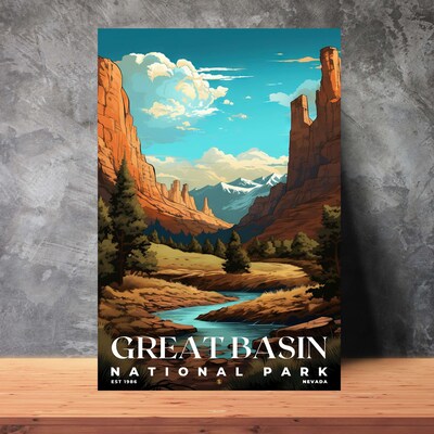 Great Basin National Park Poster, Travel Art, Office Poster, Home Decor | S7 - image3